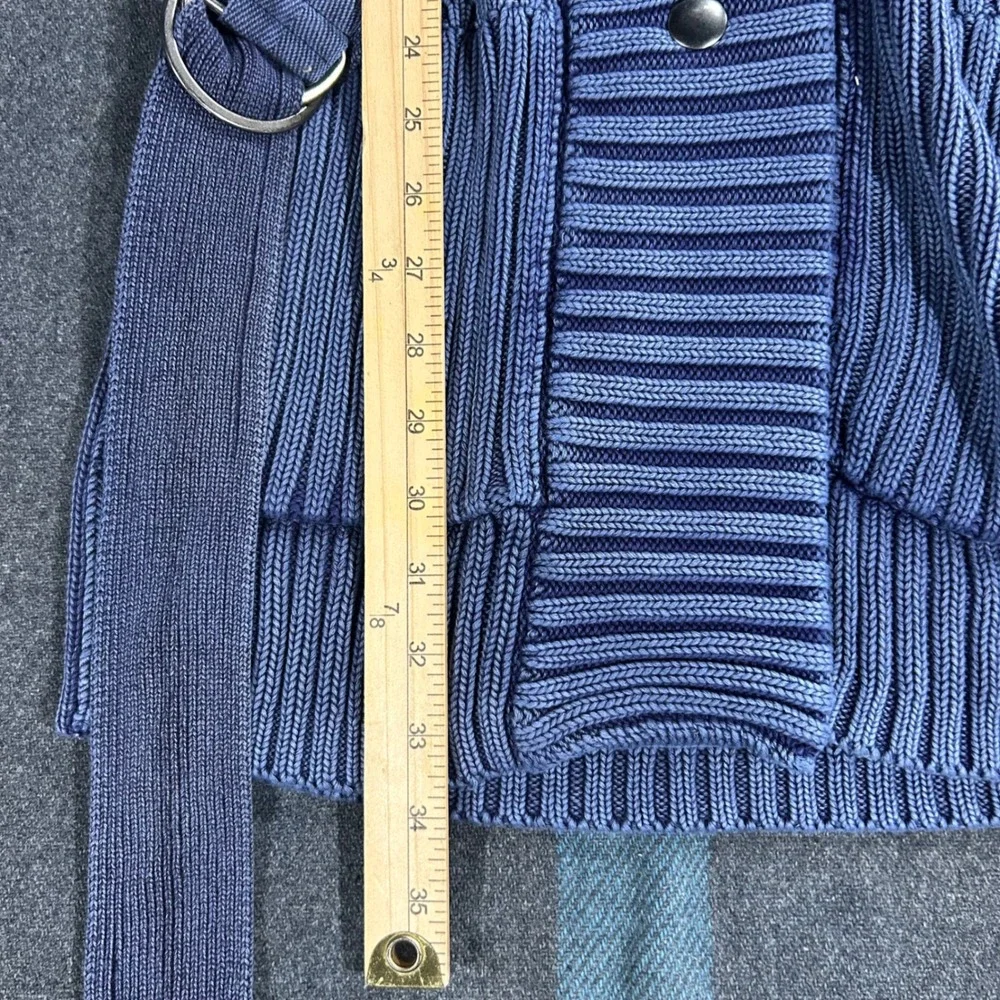 NWT Free People Ribbed Heavy Knit Cardigan Oversized Shawl Collar Belted Large